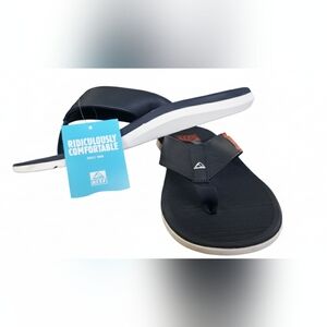 Men's Reef Santa Ana Arch Support Water Friendly Flip-Flop Sandal Navy Brand New